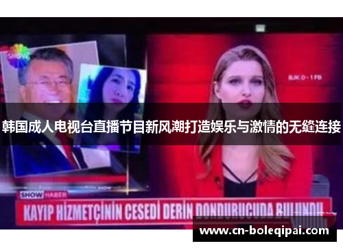 韩国成人电视台直播节目新风潮打造娱乐与激情的无缝连接